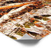 Schöner Winterwald mit Schnee Poster (Ecke)