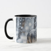 Schöner Wolf im Schnee Wildlife Tasse (Links)