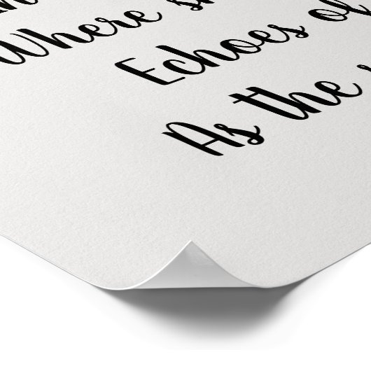 Schöner Wolf Kopf und Gedicht Poster (Ecke)