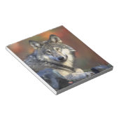 Schöner Wolf Notizblock (angewinkelt)
