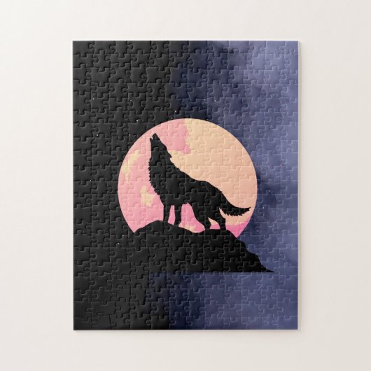 schöner Wolf Puzzle (Vertikal)