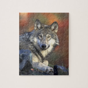 Schöner Wolf Puzzle