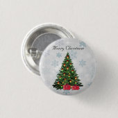 Schöner, wunderschöner, Funkelnd Pinienwald Button (Vorne & Hinten)