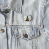 Schöner, wunderschöner, Funkelnd Pinienwald Button (Beispiel)