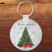 Schöner, wunderschöner, Funkelnd Pinienwald Schlüsselanhänger (Vorderseite)