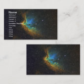 Schöner Zauberer Nebula NGC 7380 NASA Visitenkarte (Vorne/Hinten)