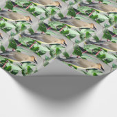 Schöner ZederWaxwing Geschenkpapier (Ecke)