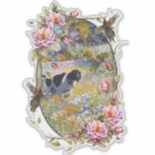 Schöner Zeiger mit Fasan Aufkleber (Vorderseite)