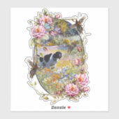 Schöner Zeiger mit Fasan Aufkleber (Blatt)