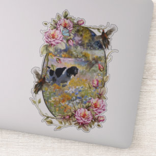 Schöner Zeiger mit Fasan Aufkleber