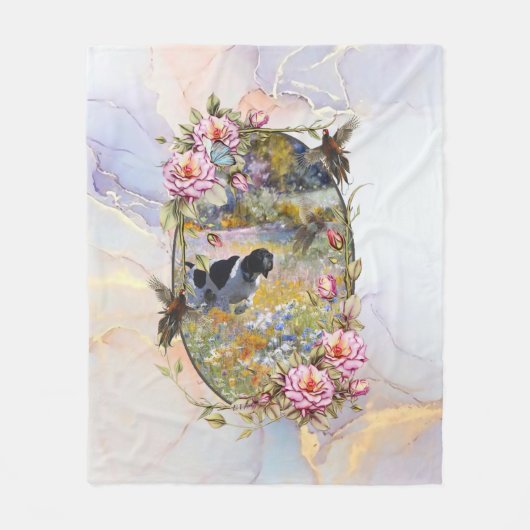 Schöner Zeiger mit Fasan Fleecedecke (Vorderseite)