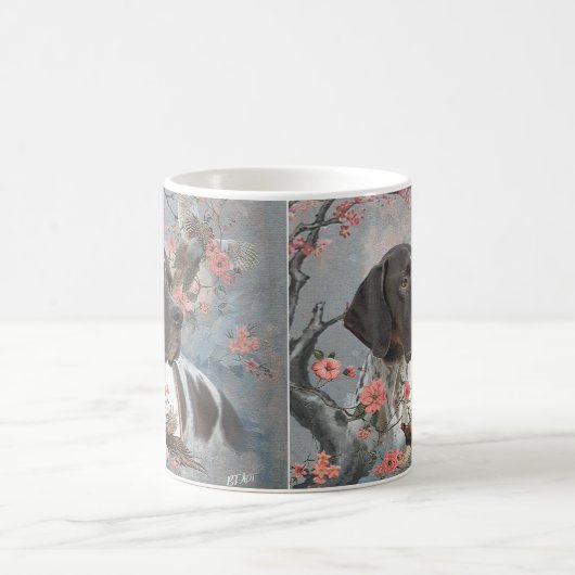 Schöner Zeiger mit Fasan Kaffeetasse (Mittel)