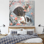 Schöner Zeiger mit Fasan Leinwanddruck (Insitu (Schlafzimmer))