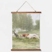 Schöner Zeiger mit Fasan Wandteppich Mit Holzrahmen (Vorderseite 2)