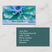 Schöner Zinnia Visitenkarte (Vorne/Hinten)