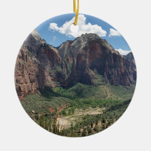 Schöner Zion-Nationalpark Keramikornament (Vorne)