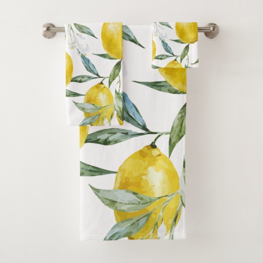 Schöner Zitronenbaum Sommer Badhandtuch Set (Insitu)