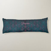 Schöner zweiseitiger Damast und Drachenbrauch Seitenschläferkissen (Rückseite)