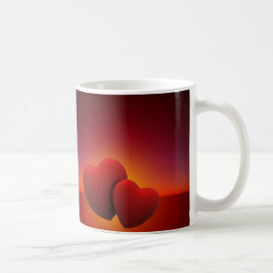 Schöner Zwillingsherz-Valentinstag-Becher Kaffeetasse