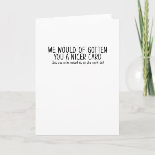 Schönere lustige Hochzeitskarte Karte