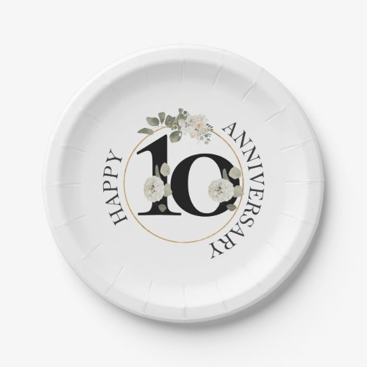 Schönes 10. JAHRESZEITRAUM Pappteller (Vorderseite)