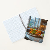 Schönes 2025 Uni Notebook mit Salatplatte Notizblock (Innenseite)