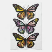Schönes 3-Butterfly-Farbmuster Geschirrtuch (Vertikal)