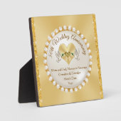 Schönes 50-jähriges Jubiläum Plaque Personalisiert Fotoplatte (Vorderseite)
