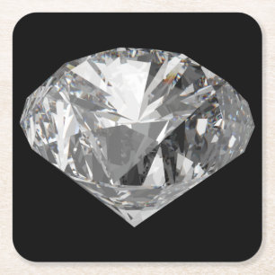 Schönes 5 Carat Diamond Untersetzer Set