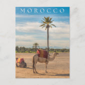 Schönes Abenteuer in der Camel-Wüste von Marrakech Feiertagspostkarte (Vorderseite)