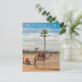Schönes Abenteuer in der Camel-Wüste von Marrakech Postkarte (Stehend Vorderseite)