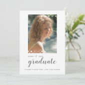 Schönes Abschluss Foto Ankündigung (Stehend Vorderseite)