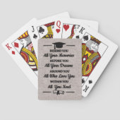 Schönes Abschluss Gedicht Spielkarten (Rückseite)
