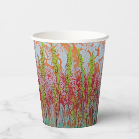 Schönes Abstrakt Pappbecher (Rückseite)