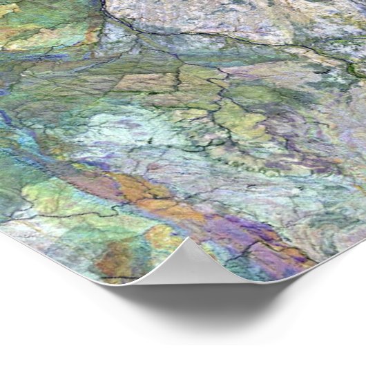 Schönes Abstrakt Poster (Ecke)