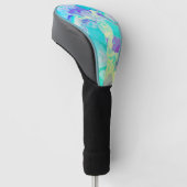Schönes Abstraktes Aqua Quartz Golf Headcover (angewinkelt)