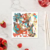 Schönes Abstraktes Blumendesign Serviette (Beispiel)