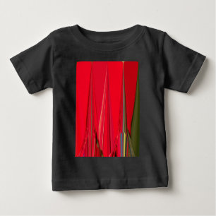 Schönes Abstraktes Design der Roten Textur Baby T-shirt