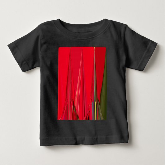 Schönes Abstraktes Design der Roten Textur Baby T-shirt (Vorderseite)