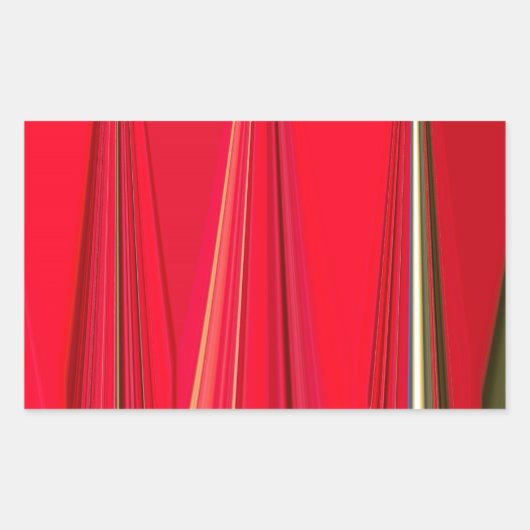 Schönes Abstraktes Design der Roten Textur Rechteckiger Aufkleber (Vorderseite)