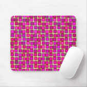 Schönes Abstraktes Fliesenmuster in Rosa Mousepad (Mit Mouse)