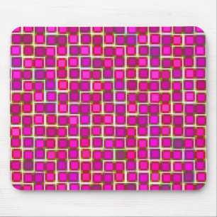 Schönes Abstraktes Fliesenmuster in Rosa Mousepad