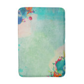 Schönes Abstraktes Floral-Aquarellmuster Badematte (Vorderseite Vertikal)