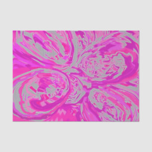 Schönes Abstraktes Fuchsia Rose Paisley Design Seidenpapier