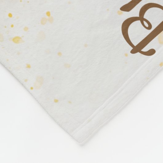 Schönes, Abstraktes Gelbfarbenlabor Fleecedecke (Ecke)