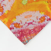 Schönes Abstraktes Gemälde Fleecedecke (Ecke)