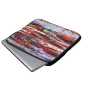 Schönes abstraktes Gemälde Laptopschutzhülle (Vorne Knopf)