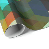 Schönes Abstraktes geometrisches Muster Geschenkpapier (Rolleneckpunkt)