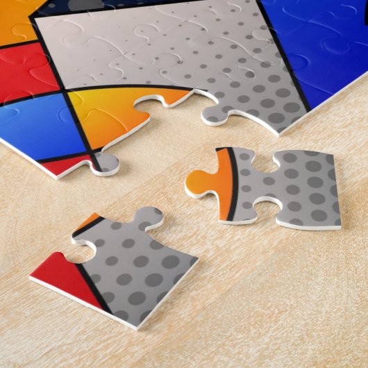 Schönes Abstraktes Jigsaw Puzzle (Seite)