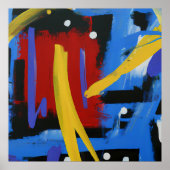 Schönes Abstraktes KI-Kunstposter Poster (Vorne)